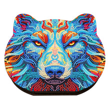Load image into Gallery viewer, Wood Diamond Painting Jewelry Box Kit for Rings Necklace Organizer (Wolf Head)