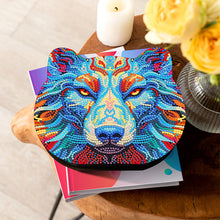 Load image into Gallery viewer, Wood Diamond Painting Jewelry Box Kit for Rings Necklace Organizer (Wolf Head)