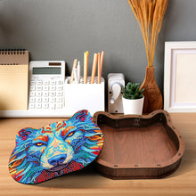 Load image into Gallery viewer, Wood Diamond Painting Jewelry Box Kit for Rings Necklace Organizer (Wolf Head)