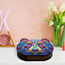 Load image into Gallery viewer, Wood Diamond Painting Jewelry Box Kit for Rings Necklace Organizer (Wolf Head)
