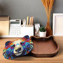 Load image into Gallery viewer, Wood Diamond Painting Jewelry Box Kit for Rings Necklace Organizer (Bear Head)