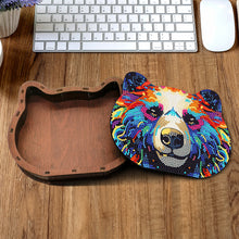 Load image into Gallery viewer, Wood Diamond Painting Jewelry Box Kit for Rings Necklace Organizer (Bear Head)