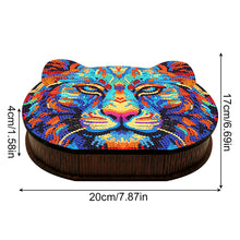 Load image into Gallery viewer, Wood Diamond Painting Jewelry Box Kit for Rings Necklace Organizer (Tiger Head