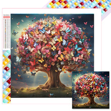 Load image into Gallery viewer, Diamond Painting - Full Square - butterfly tree (40*40CM)