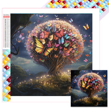Load image into Gallery viewer, Diamond Painting - Full Square - butterfly tree (40*40CM)