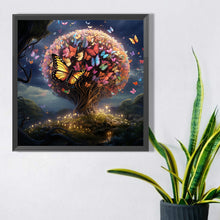Load image into Gallery viewer, Diamond Painting - Full Square - butterfly tree (40*40CM)