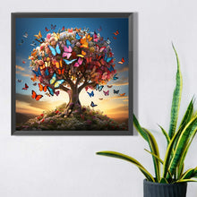Load image into Gallery viewer, Diamond Painting - Full Square - butterfly tree (40*40CM)