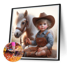 Load image into Gallery viewer, Diamond Painting - Full Round - Cowgirl with horse (30*30CM)