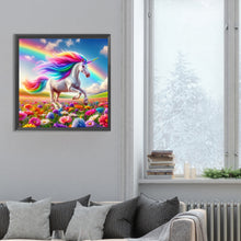 Load image into Gallery viewer, Diamond Painting - Full Round - garden unicorn (30*30CM)