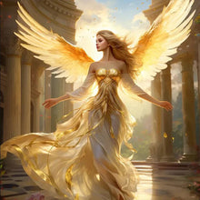 Load image into Gallery viewer, Diamond Painting - Full Round - angel girl (30*30CM)