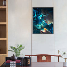Load image into Gallery viewer, AB Diamond Painting - Full Round - beauty and tiger (40*55CM)