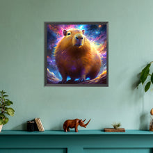 Load image into Gallery viewer, Diamond Painting - Full Round - Galaxy Capybara (30*30CM)