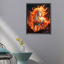 Load image into Gallery viewer, Diamond Painting - Full Round - fire horse (40*50CM)