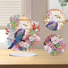 Load image into Gallery viewer, Acrylic Flowers Bird Cage Diamond Painting Tabletop Ornamen for Office Decor