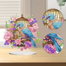 Load image into Gallery viewer, Acrylic Flowers Bird Cage Diamond Painting Tabletop Ornamen for Office Decor