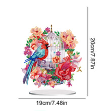 Load image into Gallery viewer, Acrylic Flowers Bird Cage Diamond Painting Tabletop Ornamen for Office Decor