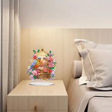 Load image into Gallery viewer, Acrylic Flowers Bird Cage Diamond Painting Tabletop Ornamen for Office Decor