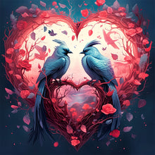 Load image into Gallery viewer, Diamond Painting - Full Round - love for birds (30*30CM)