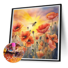 Load image into Gallery viewer, Diamond Painting - Full Round - poppy flower (30*30CM)