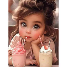 Load image into Gallery viewer, Diamond Painting - Full Round - sweet girl (30*40CM)
