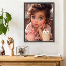 Load image into Gallery viewer, Diamond Painting - Full Round - sweet girl (30*40CM)