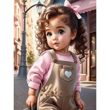 Load image into Gallery viewer, Diamond Painting - Full Round - sweet girl (30*40CM)