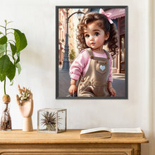 Load image into Gallery viewer, Diamond Painting - Full Round - sweet girl (30*40CM)