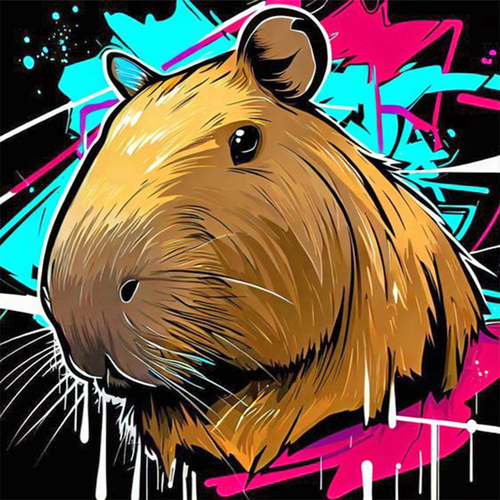 Diamond Painting - Full Round - Capybara (30*30CM)