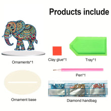 Load image into Gallery viewer, Acrylic Hippo Diamond Painting Desktop Decorations for Home Office Desktop Decor