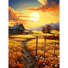 Load image into Gallery viewer, Diamond Painting - Full Round - Wheat field at sunset (30*40CM)