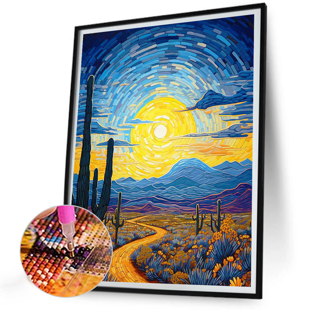 Diamond Painting - Full Round - western trail (30*40CM)