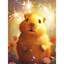 Load image into Gallery viewer, Diamond Painting - Full Round - Capybara under fireworks (30*40CM)