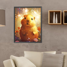 Load image into Gallery viewer, Diamond Painting - Full Round - Capybara under fireworks (30*40CM)