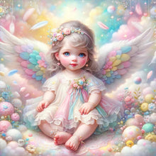 Load image into Gallery viewer, Diamond Painting - Full Round - angel baby (30*30CM)
