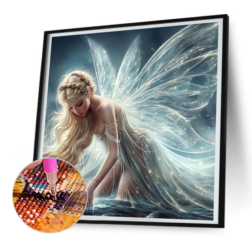 Diamond Painting - Full Round - angel woman (30*30CM)
