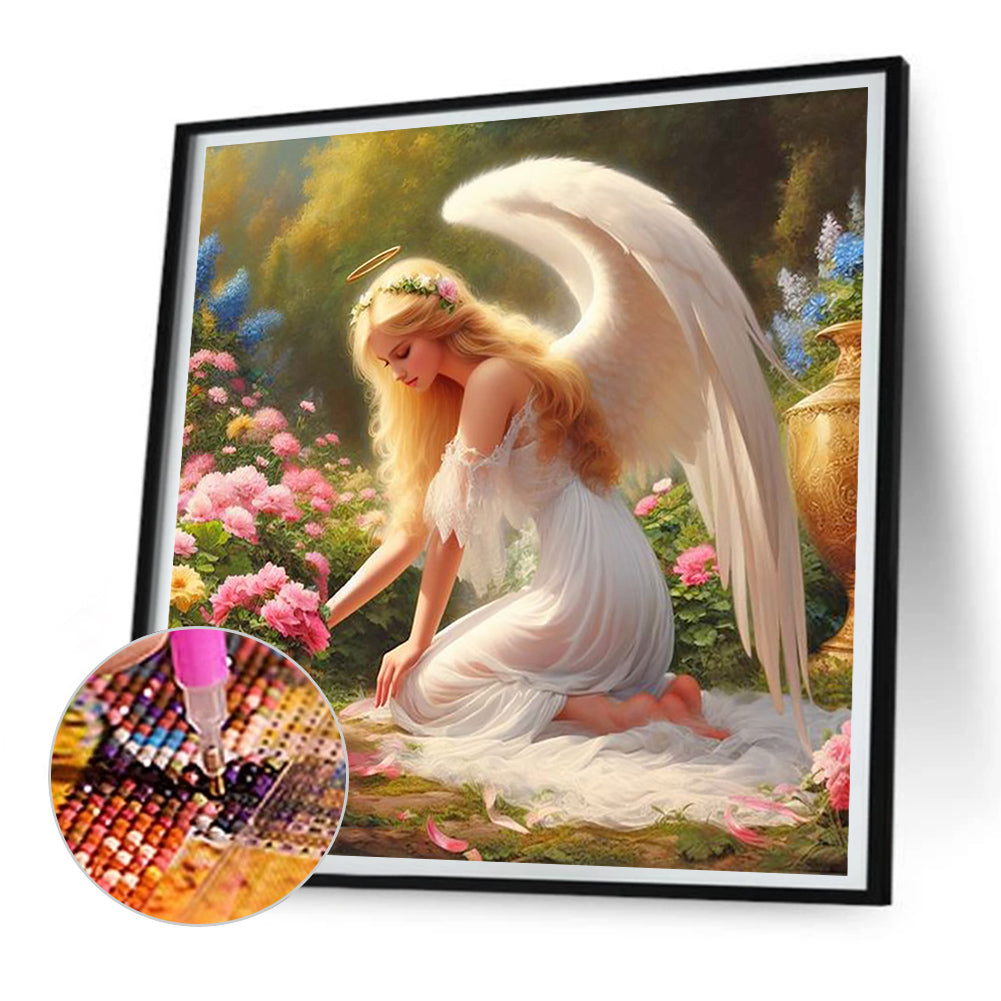 Diamond Painting - Full Round - angel woman (30*30CM)