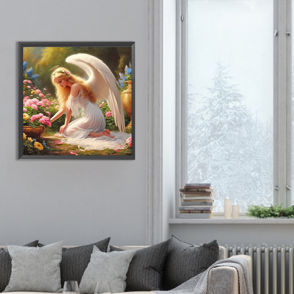 Diamond Painting - Full Round - angel woman (30*30CM)
