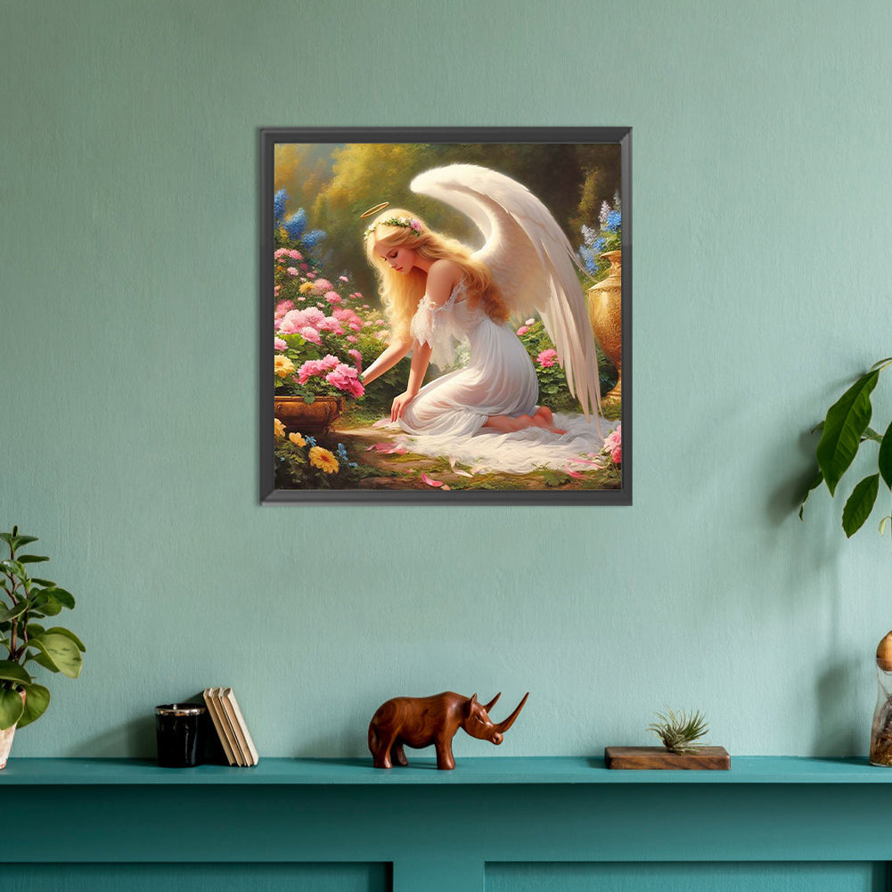 Diamond Painting - Full Round - angel woman (30*30CM)