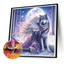 Load image into Gallery viewer, Diamond Painting - Full Round - angel woman (30*30CM)