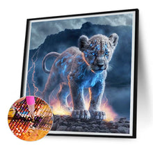 Load image into Gallery viewer, Diamond Painting - Full Round - Lightning Leopard (30*30CM)