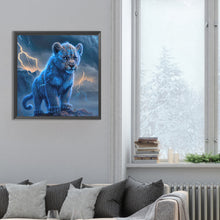 Load image into Gallery viewer, Diamond Painting - Full Round - Lightning Leopard (30*30CM)