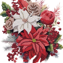 Load image into Gallery viewer, Acrylic Christmas Bouquet Single-Sided Round Diamond Painting Hanging Pendant