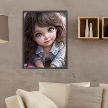 Load image into Gallery viewer, Diamond Painting - Full Round - curly hair big eyed girl (30*40CM)