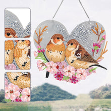 Load image into Gallery viewer, Acrylic Colorful Feathers Frog Single-Sided DIY Diamond Painting Hanging Pendant