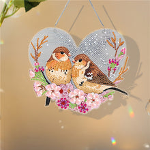 Load image into Gallery viewer, Acrylic Colorful Feathers Frog Single-Sided DIY Diamond Painting Hanging Pendant