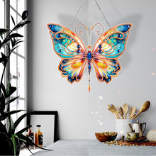 Load image into Gallery viewer, Acrylic Colorful Feathers Frog Single-Sided DIY Diamond Painting Hanging Pendant