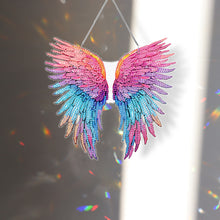 Load image into Gallery viewer, Acrylic Colorful Feathers Frog Single-Sided DIY Diamond Painting Hanging Pendant