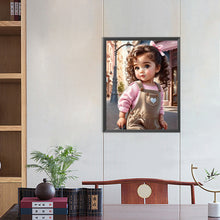 Load image into Gallery viewer, Diamond Painting - Full Round - sweet cool girl (40*50CM)