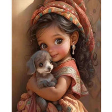 Load image into Gallery viewer, Diamond Painting - Full Round - sweet cool girl (40*50CM)