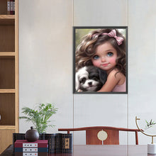 Load image into Gallery viewer, Diamond Painting - Full Round - sweet cool girl (40*50CM)